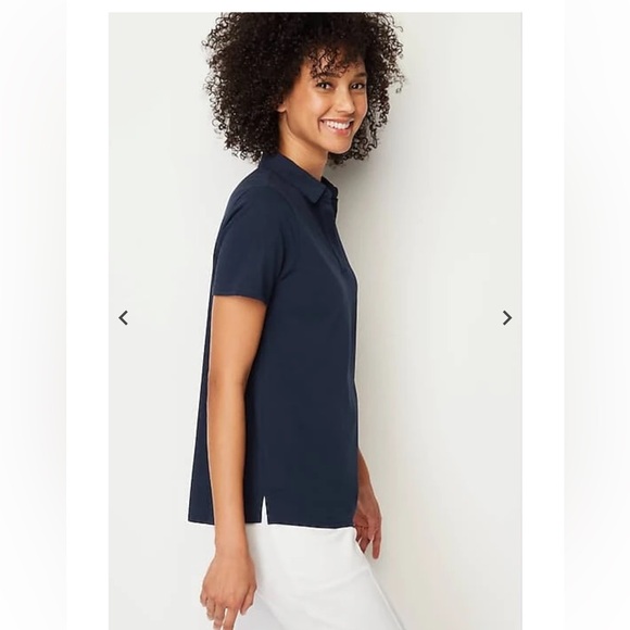 NWOT J Jill Fit Cotton-Stretch Polo Shirt - Picture 3 of 6